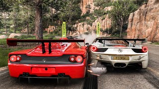 1100HP Ferrari F50 GT  Forza Horizon 5  Race Gameplay [upl. by Ahaelam]