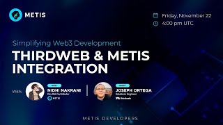 Thirdweb amp Metis Integration Workshop  Simplifying Web3 Development [upl. by Forest]