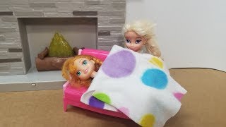 Annias Sick Day Elsia and Annia Toddler Videos [upl. by Binnings]