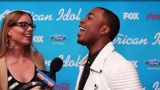 Burnell Taylor Interview Eliminated quotAmerican Idolquot Top 7 [upl. by Aztiram]