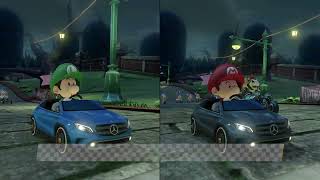 Mario Kart 8 Deluxe  Versus Play Twisted Mansion Baby Mario vs Baby Luigi Nintendo Switch [upl. by Leake]