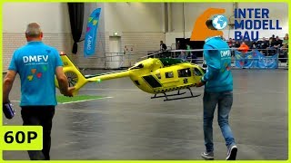 BEAUTIFUL SCALE XL RC EC145T2 FROM VARIO INDOOR FLIGHT  INTERMODELLBAU DORTMUND 2019 [upl. by Molloy]