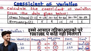 Statistics  How to calculate the coefficient of variation [upl. by Nils]