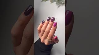 Gradient Berry Dip Powder Nails nailtutorial nails dippowder nailinspo diynails nailart [upl. by Anaylil]