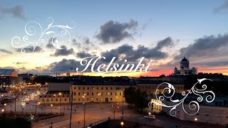 🌆✨ 4K Helsinki City Center at Sunset Evening Lights and Urban Vibes 🌇🚶‍♂️ [upl. by Chevy108]