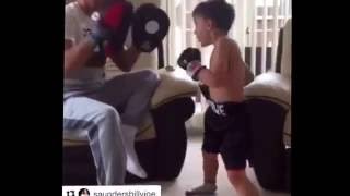 THE NEXT GYPSY WORLD CHAMPION  BILLY JOE SAUNDERS SON STEVIE GOT SKILLS [upl. by Yromem]