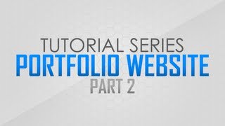 Photoshop Tutorial How to create a Portfolio Website  Pt 2 [upl. by Gorski]