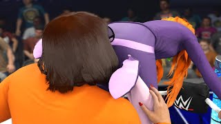 DAPHNE STINKFACES VELMA  Daphne vs Velma  WWE 2K23 [upl. by Ymme548]