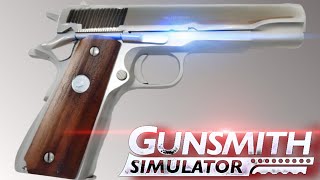 Colt 1911 Restore Slide From CNC Machine  Gunsmith Simulator [upl. by Ellebyam]