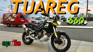 2023 Aprilia Tuareg 660 first ride and review [upl. by Antoinette606]