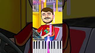 Who will Help Disable Woman get on bus  Mr Beast Challenge  Piano Tutorial shorts [upl. by Rubel95]