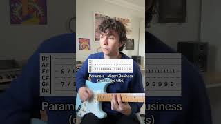 How to play the Paramore  Misery Business guitar solo tabs paramore guitarsolo guitartabs [upl. by Emil835]