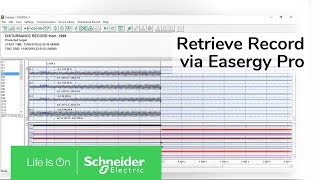 Easergy P3  Download a disturbance record with Easergy Pro [upl. by Arutnev]