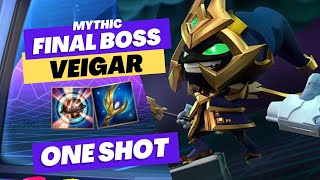 FINAL BOSS VEIGAR  mythic chroma WILD RIFT  one shot build [upl. by Odla]