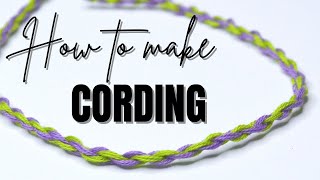 How to make cording for cross stitch and other crafts [upl. by Padegs]