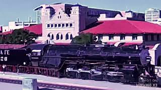 Steam Locomotive 2926 rolling past downtown Albuquerque [upl. by Vena]