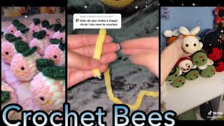 Crochet bees Tiktok Compilation 🖤 • Tiktok World [upl. by Raleigh]