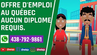 30 Entreprises au Québec 🇨🇦 qui recrutent des étrangers  Aucun diplome requis [upl. by Errick]