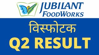 jubilant foodworks Q2 results 2022  jubilant foodworks results  jubilant foodworks share news [upl. by Knitter]