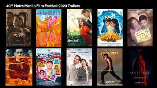 MMFF 2023 Entries Full Trailers  ALL MOVIES  49th Metro Manila Film Festival [upl. by Ybloc629]