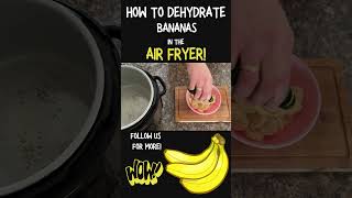 How To Dehydrate Bananas In The Air Fryer shorts [upl. by Nedi]