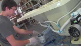 Whirlpool bath plumbing tutorial [upl. by Kcinomod]