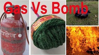 DANGEROUS ATTEMPT  LPG GAS EXPLOSION EXPERIMENT  EXPERIMENTS AND HACKS [upl. by Muslim]