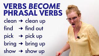 VERBS to PHRASAL VERBS Their meaning changes [upl. by Aidan23]