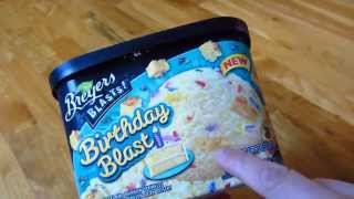 Breyers Ice Cream  Birthday Blast Flavor Unboxing [upl. by Lamoree808]