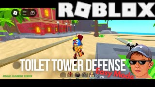 Dan games destroys Toilet Tower Defense  Easy mode [upl. by Dougal]