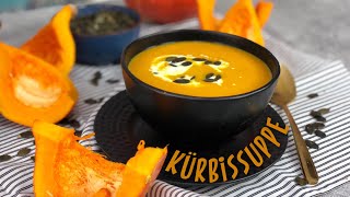 Cremige Kürbissuppe KALORIENARM und super lecker  Suppenrezepte gesund  Hokkaido Kürbis [upl. by Ativla209]