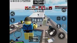 Winning on roblox weaponry gun game mode [upl. by Eliam]