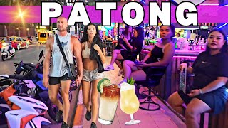 🥂 Patong Nightlife  Famous Beach Road and Bar Street in Phuket [upl. by Jerman]