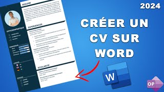 Créer un CV Gratuitement et Facilement avec Word [upl. by Akinar]