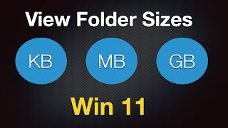 View Folder Sizes on Windows 11  Folder Size  Folder Size Explorer [upl. by Ursi777]