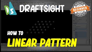 Draftsight How To Linear Pattern [upl. by Vyse]