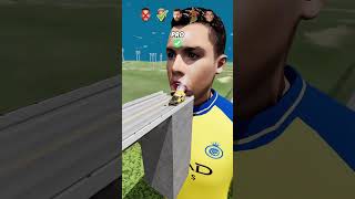 Noob vs Pro vs Hacker vs CR7🚘⚽ BeamngDrive shorts [upl. by Naujed]