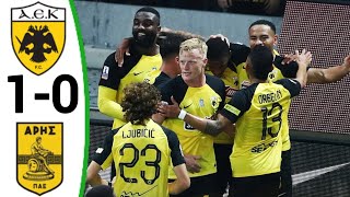 AEK Athens vs Aris 10 All Goals and Extended Highlights [upl. by Doralynne]