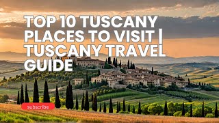 The 10 BEST Tuscany travel destinations  Italy [upl. by Nuyh541]