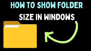 How to Show Folder Size in Windows 11 [upl. by Bengt399]