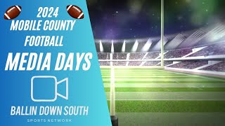 Day 2 Mobile County Football Media Days [upl. by Ailec]