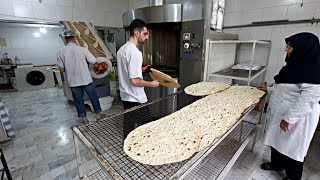 WowBaking Tafton BreadBaking BreadBaking Iranian Bread [upl. by Nauh]