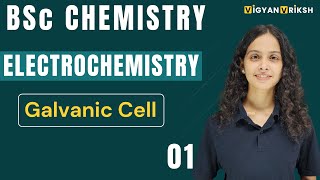 Galvanic Cell  Electrochemistry 01 BSc Chemistry bsc vigyanvriksh [upl. by Htenywg]