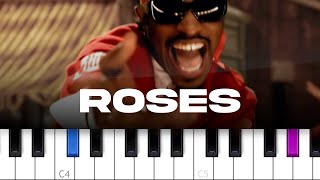 Outkast  Roses piano tutorial [upl. by Arved385]