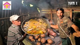 2 como hacer SANCOCHO A LEÑA al estilo del CAMPO DOMINICANO [upl. by Dualc]