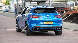 Alfa Romeo Stelvio Quadrifoglio  Launch Controls amp Acceleration Sounds [upl. by Tullusus]