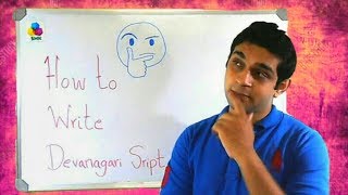 How to write Devanagari Script [upl. by Airdna545]