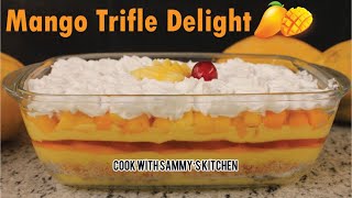 Mango trifle dessert recipes  Summer special recipe by Sammy [upl. by Ociral872]