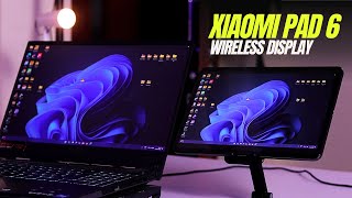 Use Xiaomi Pad 6 as Wireless Monitor 🔥 Hyper OS Update New Feature 😲😲 WiFi Display Extension [upl. by Aihselef]