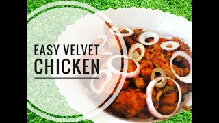 Easy Velvet Chicken  Chicken recipe  Bachelors Chicken [upl. by Sualkcin727]